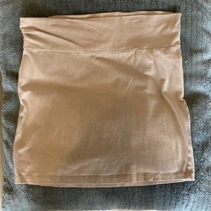 Charlotte Russe XL tan mini skirt